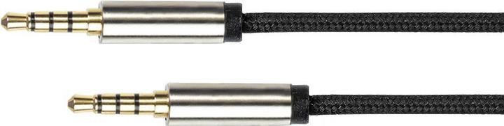 Produktbild Good Connections Audiokabel 4-pol. 3,5mm Klinke 1,5m schwarz (1.50 m, 3.5mm Klinke (AUX))