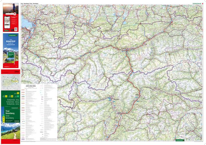 Produktbild Tirol - Vorarlberg, Strassen- und Freizeitkarte 1:200.000, freytag & berndt
