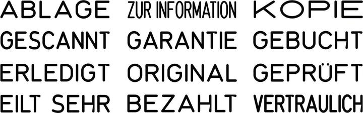 Image du produit Trodat Timbres multi-texte - auto-encreur