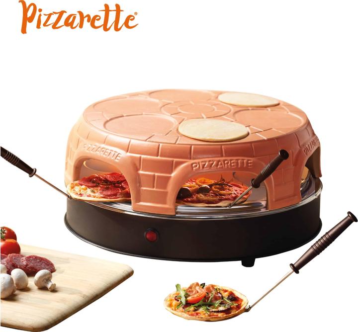 Productafbeelding Emerio Pizzarette,Pizzaoven,6 pers., warmhoudplaatje