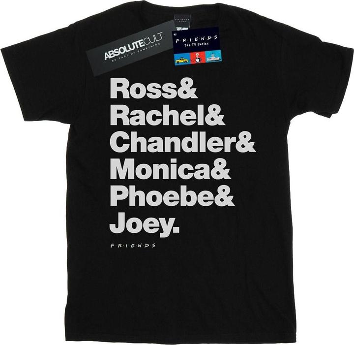 Actual product image Friends Womens/Ladies First Names Text Cotton Boyfriend T-Shirt (L)
