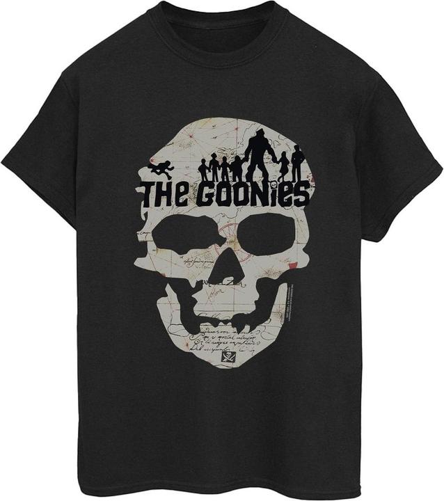 Actual product image Universal Textiles Womens/Ladies Map Skull Cotton Boyfriend T-Shirt (XXL)