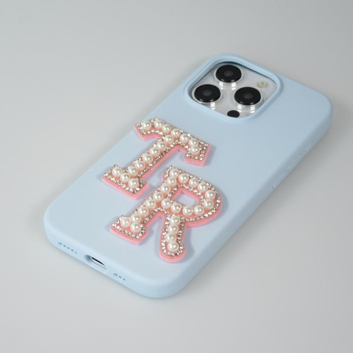Produktbild PhoneLook Sticker Aufkleber für Handy/Tablet/Computer 3D Pearls Buchstabe K