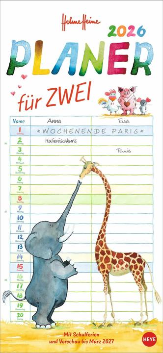 Helme Heine: Planer für zwei 2026 (German)