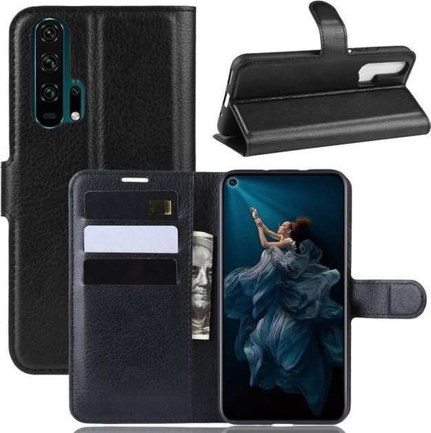 Actual product image MU Classic Litchi Leather Bookcover Series (Honor 20 Pro)