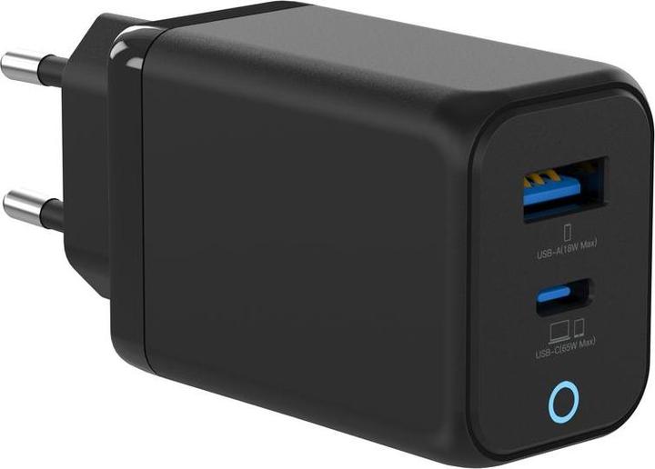SIGN Quick charger USB-C & USB-A, PD, 65W - Black (65 W)