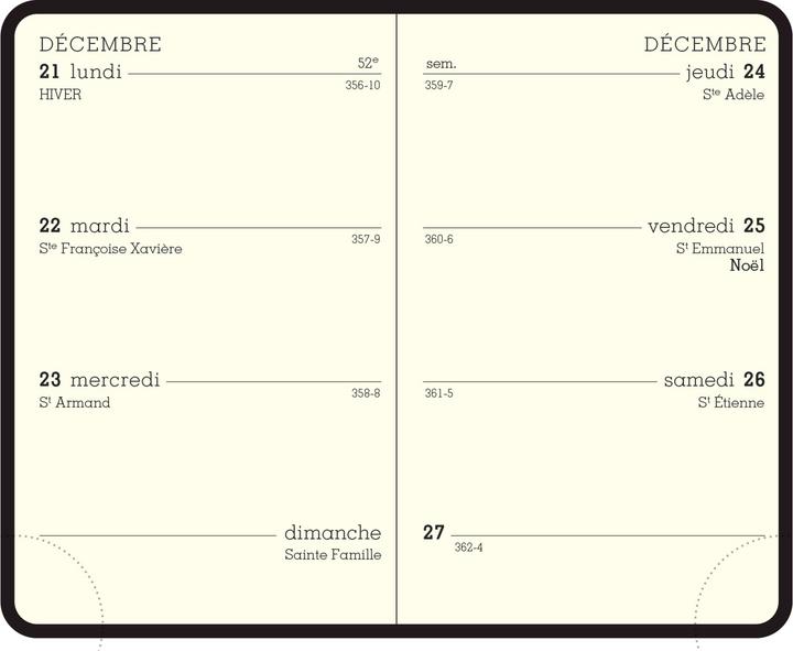 Produktbild Exacompta Recharge pour agenda de poche 115 x 75, 2023 (Französisch)