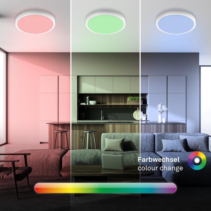 Image du produit Briloner WiFi TUYA + Bluetooth Panneau LED RGB/W CCT, LED/21W (2100 lm)