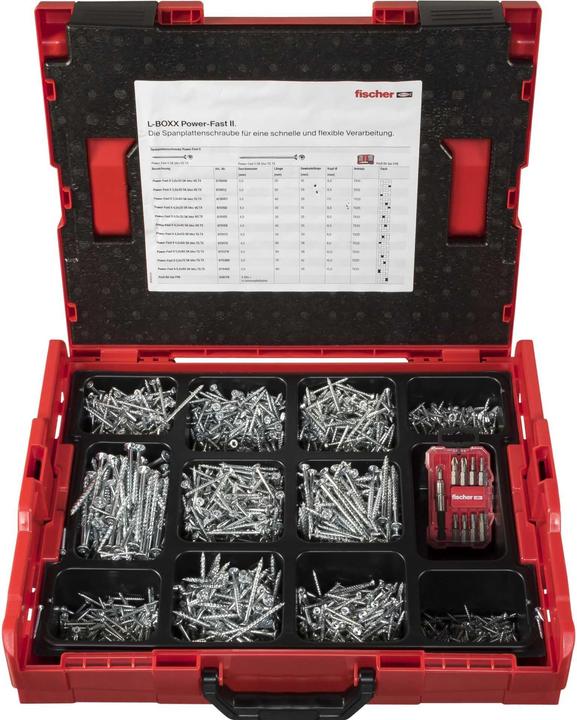 Image du produit Fischer Action Power Fast II L-Boxx 102 (1801 Vis par pièce)