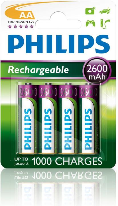 Actual product image Philips Rechargeable (4 pcs., AA, 2600 mAh)