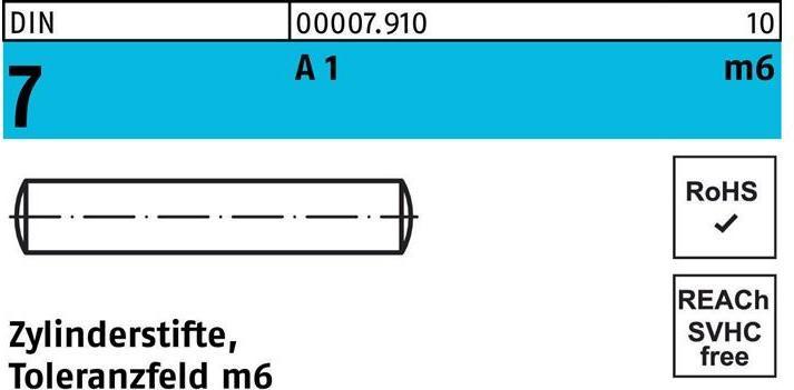 Produktbild Zylinderstift DIN 7 3 m6 x 40 A 1 DIN 7