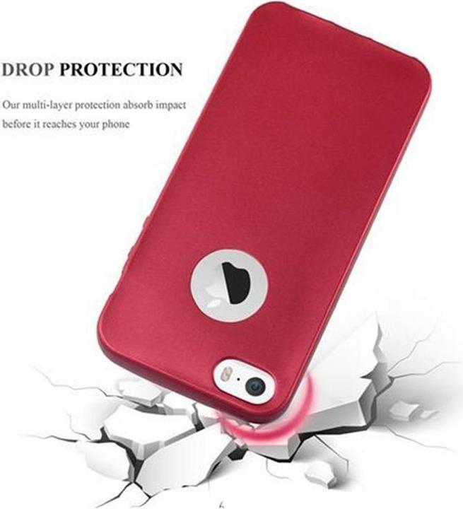 Produktbild Cadorabo TPU Matt Metallic Cover (Apple iPhone 5)