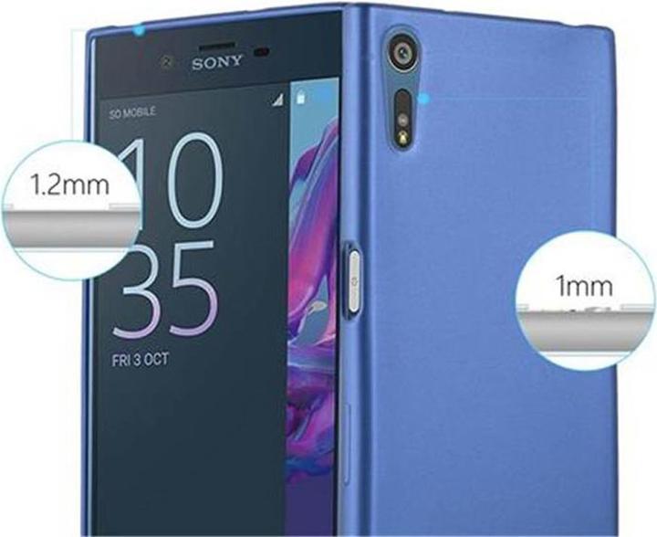 Actual product image Cadorabo TPU Matt Metallic Cover (Sony Xperia XZ)