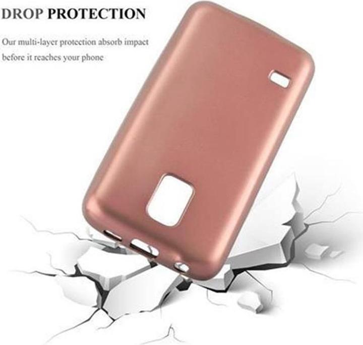 Actual product image Cadorabo TPU Matt Metallic Cover (Samsung Galaxy S5, Samsung Galaxy S5 Neo)
