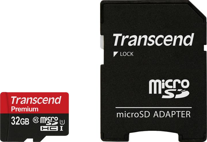 Produktbild Transcend Premium 400x (32 GB, microSDHC, U1, UHS-I)