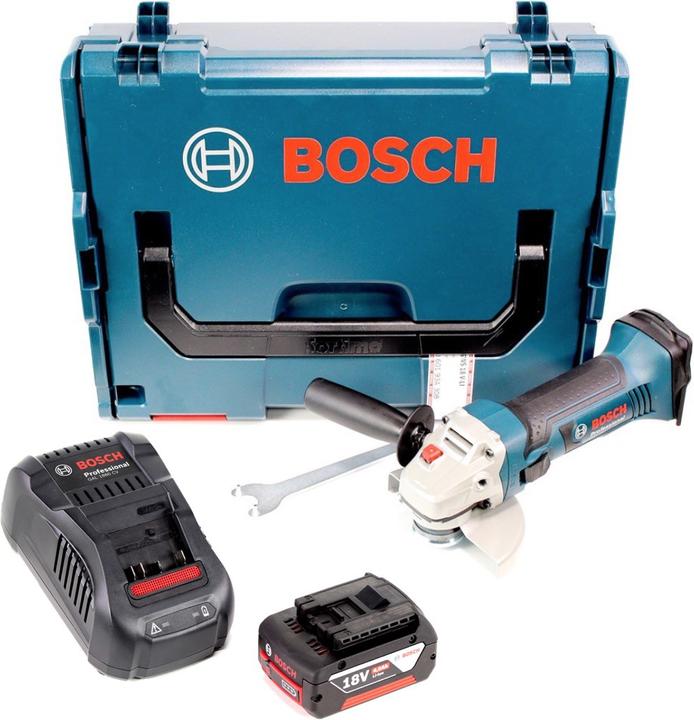 Produktbild Bosch Professional Bosch GWS 18-125 V-LI Akku Winkelschleifer 18V 125mm + 1x Akku 5,0Ah + Ladegerät + L-Boxx (125 mm)