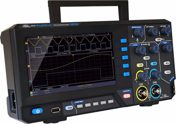 Actual product image Peaktech P 1400 Oscilloscope (CAT II 400V)