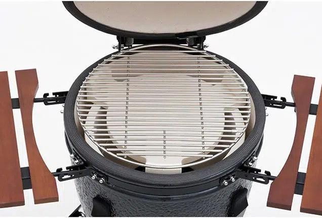 Image du produit Mustang Grill Kamado M Charbon de bois Gril à charbon de bois Surface de cuisson (diamètre)=380mm Gris (380 mm)