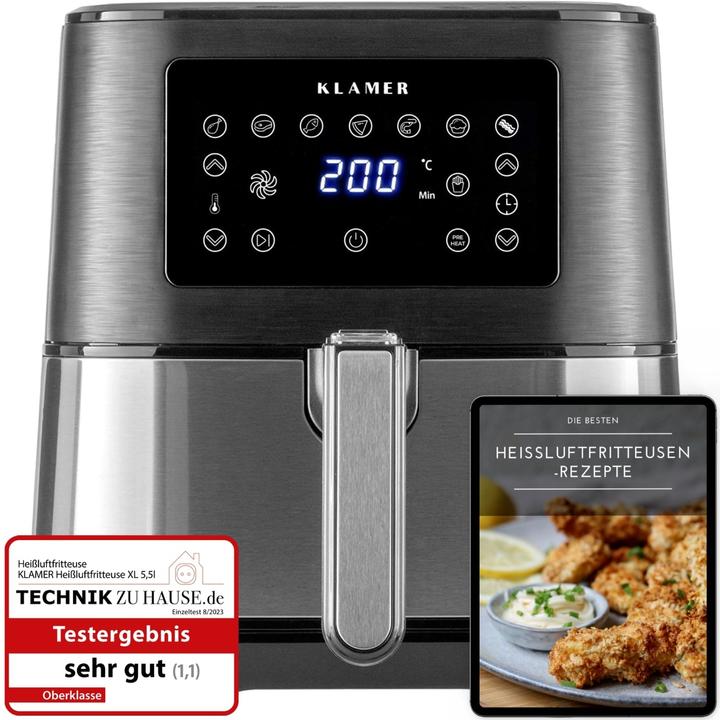 Produktbild KLAMER Heissluftfritteuse