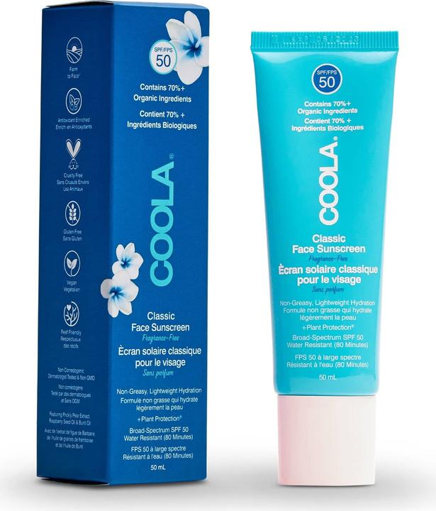 Coola Suncare Classic Lotion Fragrance Free (Sonnencreme Gesicht, SPF 50, 50 ml, 50 g)