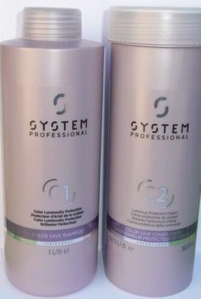 Produktbild System Professional Wella EnergyCode C2 Color Save Shampoo und Conditioner 1000ml (1000 ml, Flüssiges Shampoo)