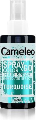 Delia Cosmetics Cameleo Spray & Go Hair Color Spray Türkis für blondes, platinblondes und graues Haar 150ml