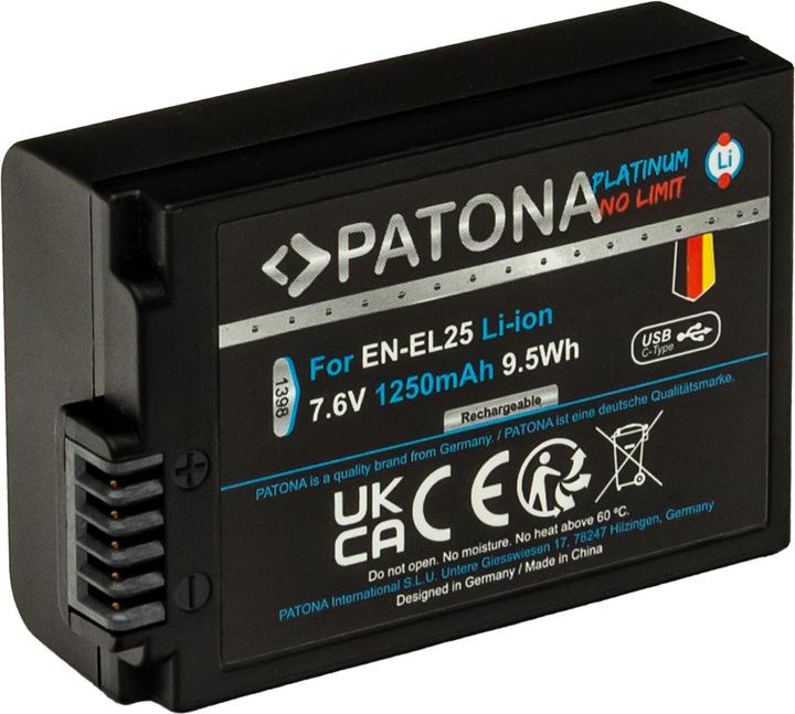 Actual product image Patona Platinum battery for Nikon EN-EL25 (Rechargeable battery)