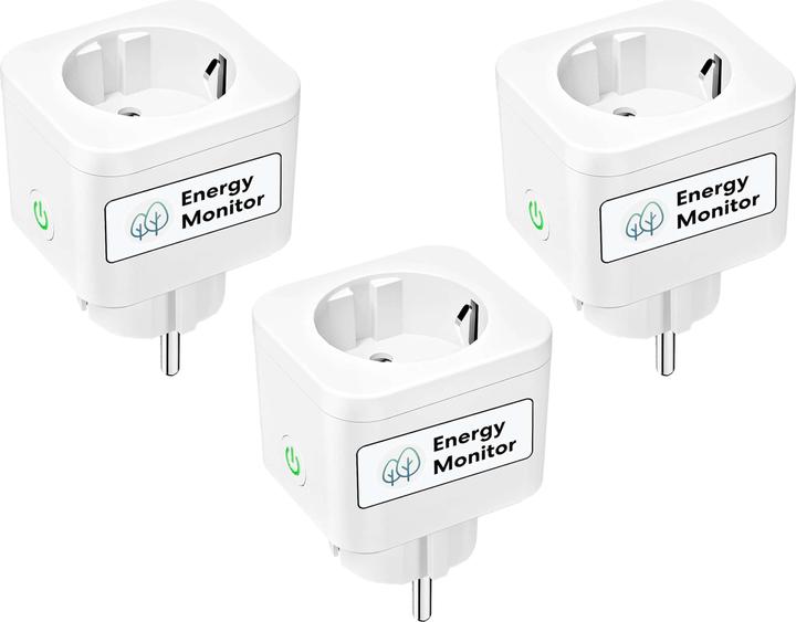 Produktbild Meross WLAN-Steckdose mit Stromzähler, MSS305, 3 Stück