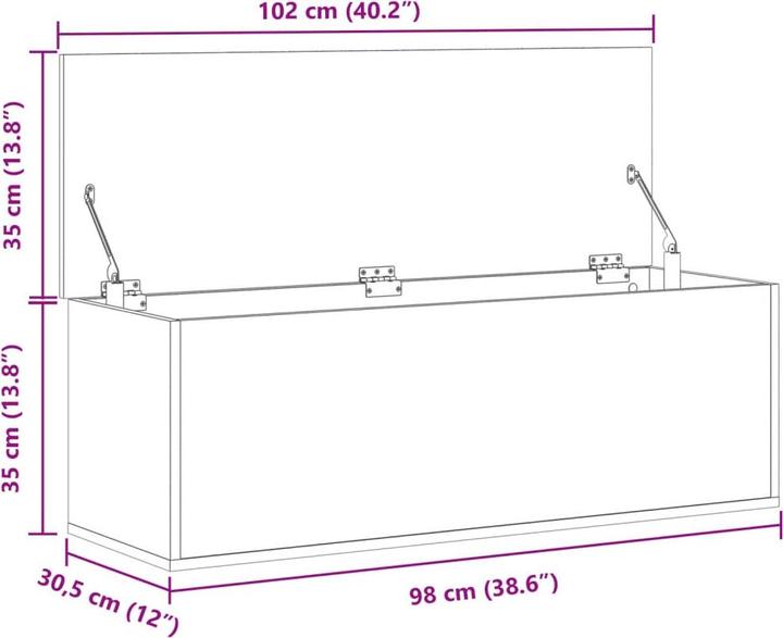 Produktbild VidaXL Vasyl (102 x 35 x 35 cm)