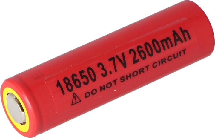 Actual product image Sanyo UR18650NSX battery (positive terminal slightly protruding) (1 pcs., 18650, 2600 mAh)