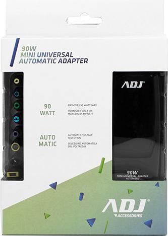 Actual product image ADJ Alimentatore Notebook 90w Mini Bk 8 Connettori 3pin Auto (90 W)