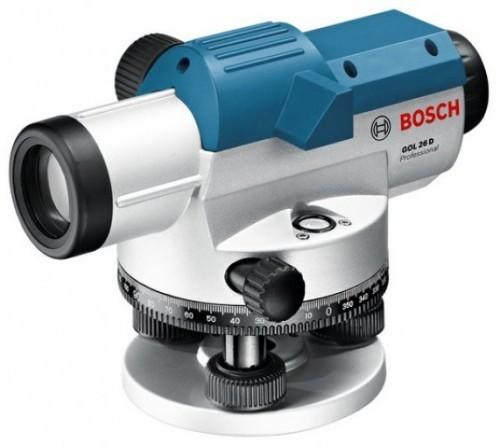 Produktbild Bosch Professional Optisches Nivelliergerät GOL 26 D, mit Baustativ BT160, Messstab GR 500