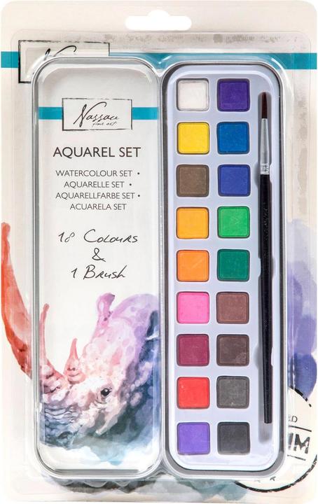 Produktbild Art Sensations Nassauer Aquarellfarben-Set (Mehrfarbig, 18 ml)