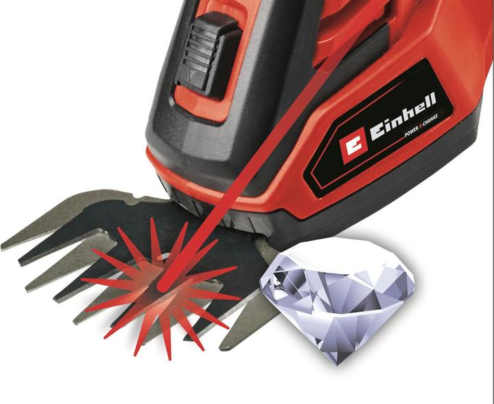 Actual product image Einhell 18 V Battery Grass and Shrub Shears GE-CG 18/100 LiT Power X-Change (Cordless hedgecutters)