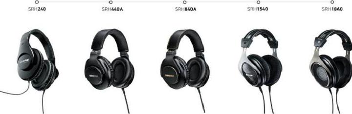 Image du produit Shure SRH-840A-EFS (pas de réduction du bruit, Filaire)