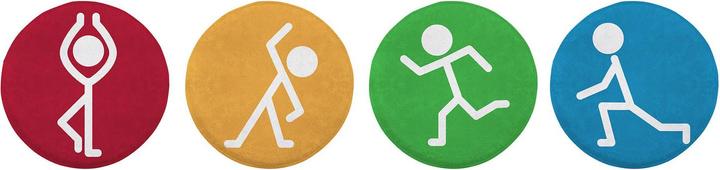 Achoka Move Circles play mat set 1, 4pcs. (Ø 40 x 3 cm)