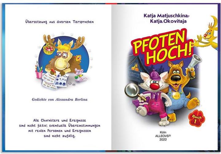 Immagine prodotto Alleovs Pfoten Hoch. Lustige Detektivgeschichten für Kinder (Tedesco)