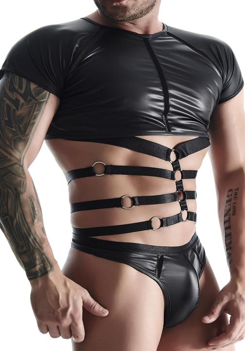 Actual product image Regnes Fetish Planet T-Shirt Wetlook & Mesh (L)