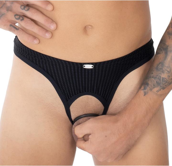 Actual product image Eros Veneziani Men thong crotchless with ring (M)