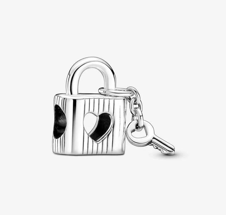 Actual product image Pandora Charm lock & heart key (Sterling silver 925)
