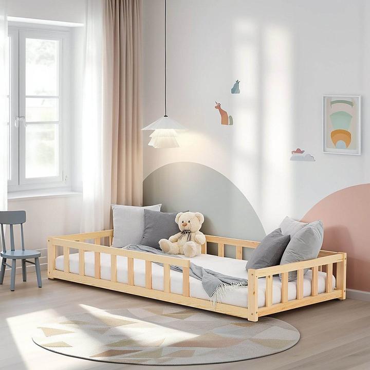 Produktbild Juskys Kinderbett mit Matratze & Lattenrost (90 x 200 cm)