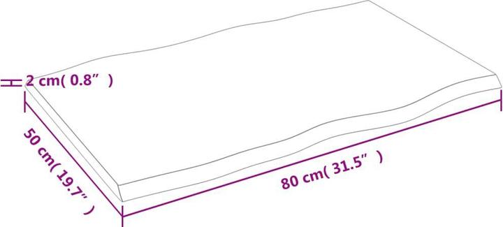 Actual product image VidaXL Nili (80 x 50 x 2 cm)