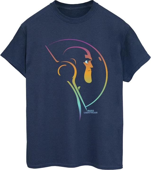 Actual product image Disney Womens/Ladies Lightyear Blended Stare Cotton Boyfriend T-Shirt (XXL)