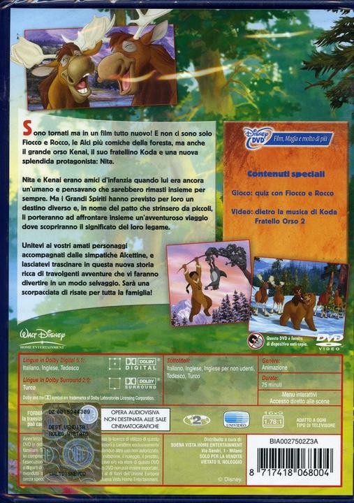 Image du produit Koda, fratello orso 2 (DVD, 2006, Allemand, Anglais, Italien, Turc)