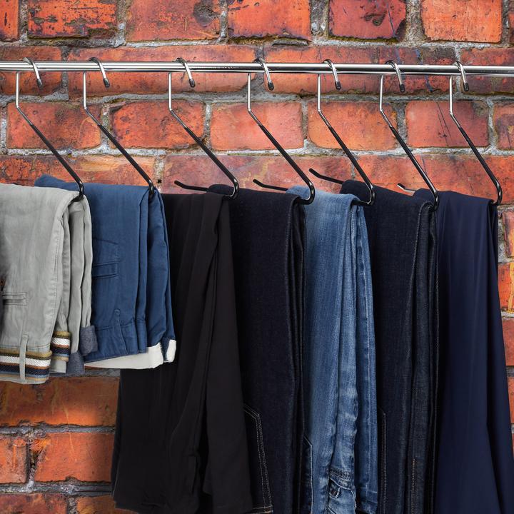 Actual product image Relaxdays Non-Slip Trouser Hanger (20 x)
