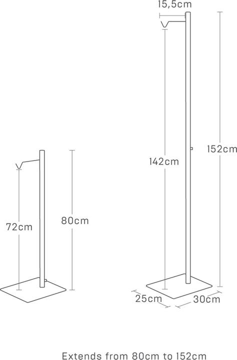 Immagine prodotto Yamazaki Supporto per lanterna regolabile in altezza TOWER