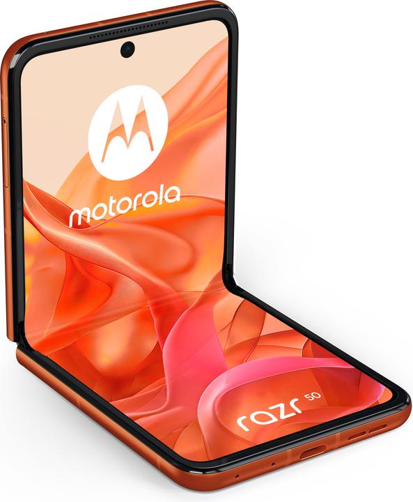 Produktbild Motorola Razr 50 (256 GB, Spritzige Orange, 271.65", SIM + eSIM, 50 Mpx, 5G)