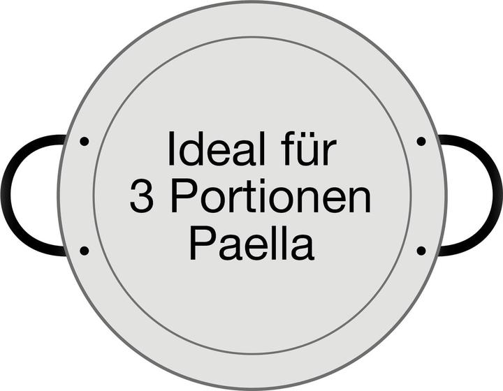 Produktbild All'Grill Paella-Pfanne Stahl poliert Ø 28 cm (28 cm, Paella Pfanne, Stahl)