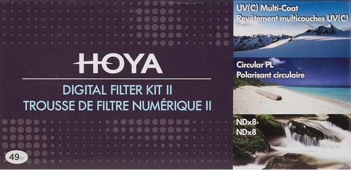 Actual product image Hoya Digital Filter Kit II (UV, CIR-PL & ND8) Filterset (49 mm, UV filter, Neutral density filter, Polarizing filter, 49 mm)
