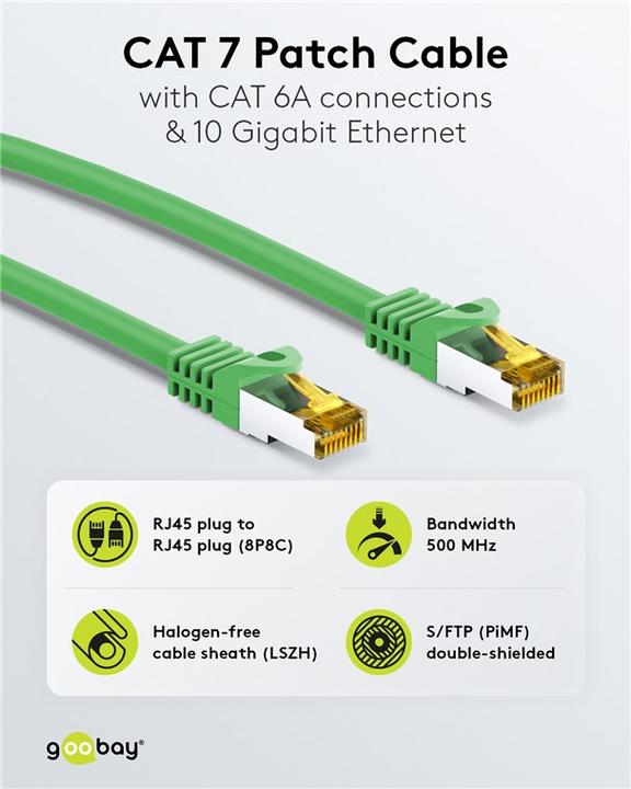 Productafbeelding Goobay Netwerkkabel (S/FTP, CAT7, 3 m)